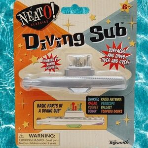 🍒4 for $20🍒 Neato Classics Diving Sub Submarine Kids Toy Bath Time